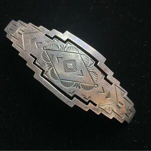 Vintage Southwest Sterling Silver Barette